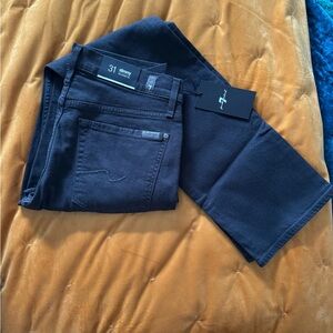 7 for all mankind black jeans Size 31